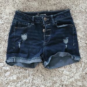 High Rise Bluejean Shorts